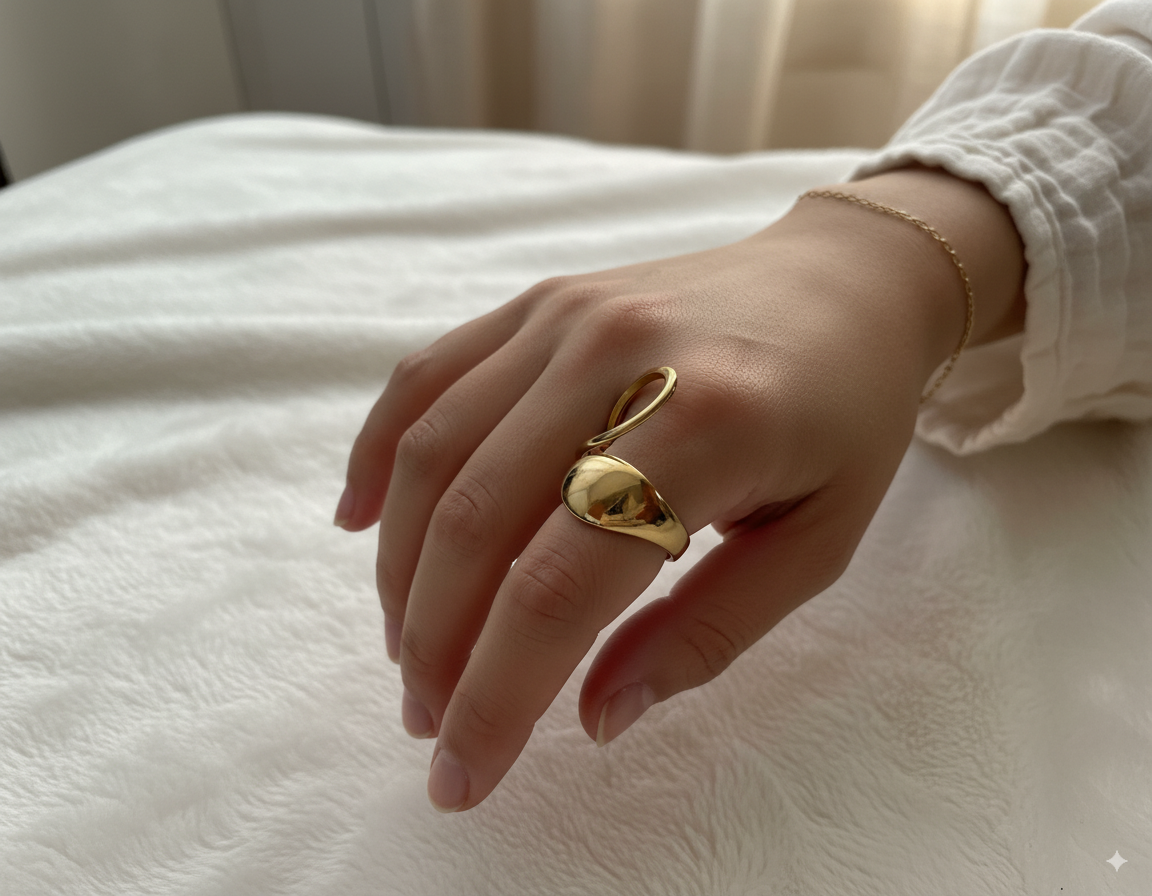 Amélie - Bague acier inoxydable