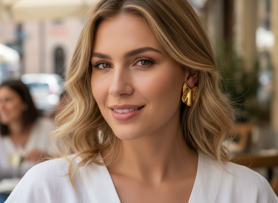 Selena - Boucles d'oreilles acier inoxydable