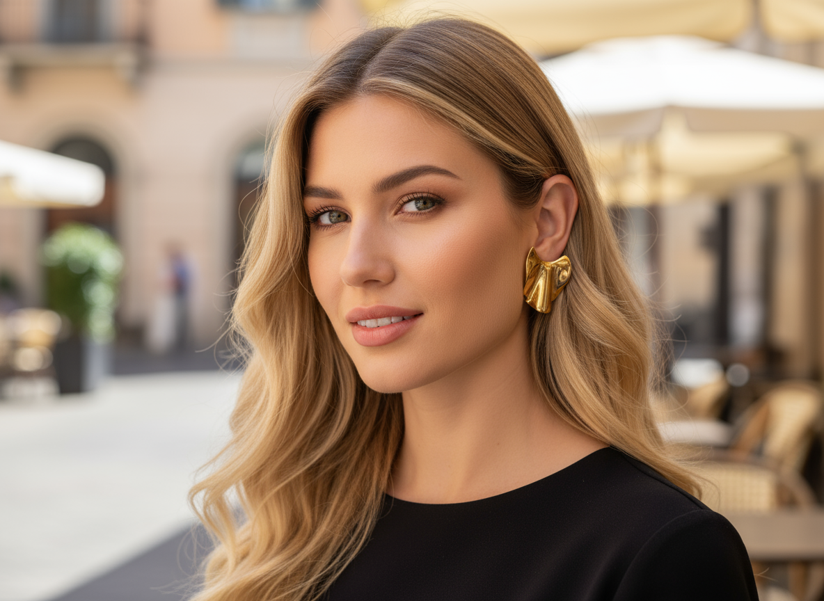 Selena - Boucles d'oreilles acier inoxydable