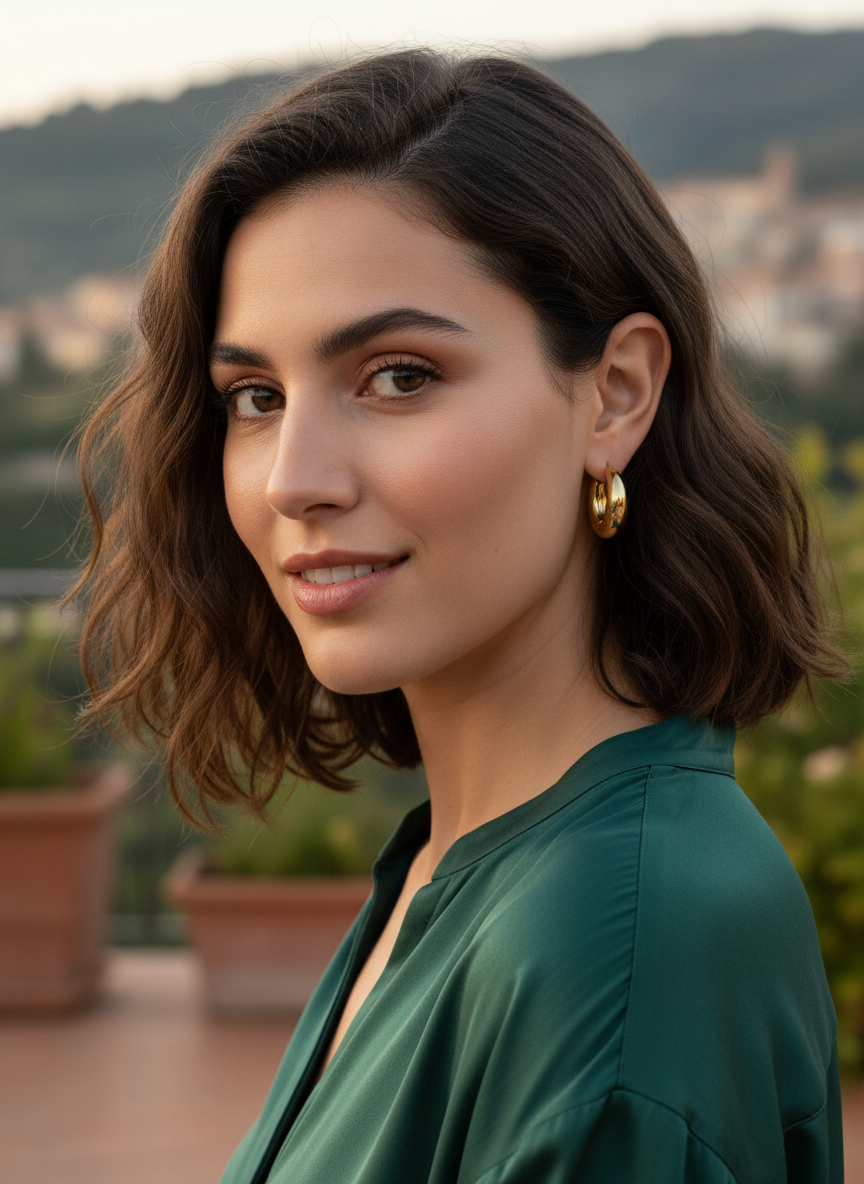 Noelia - Boucles d'oreilles acier inoxydable