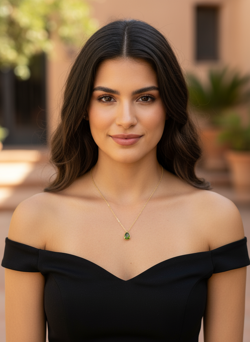 Dahlia - Collier en acier inoxydable