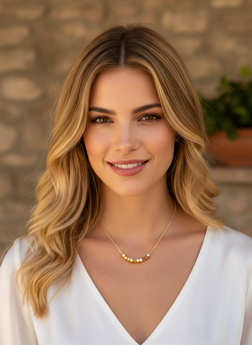 Amara - Collier doré acier inoxydable